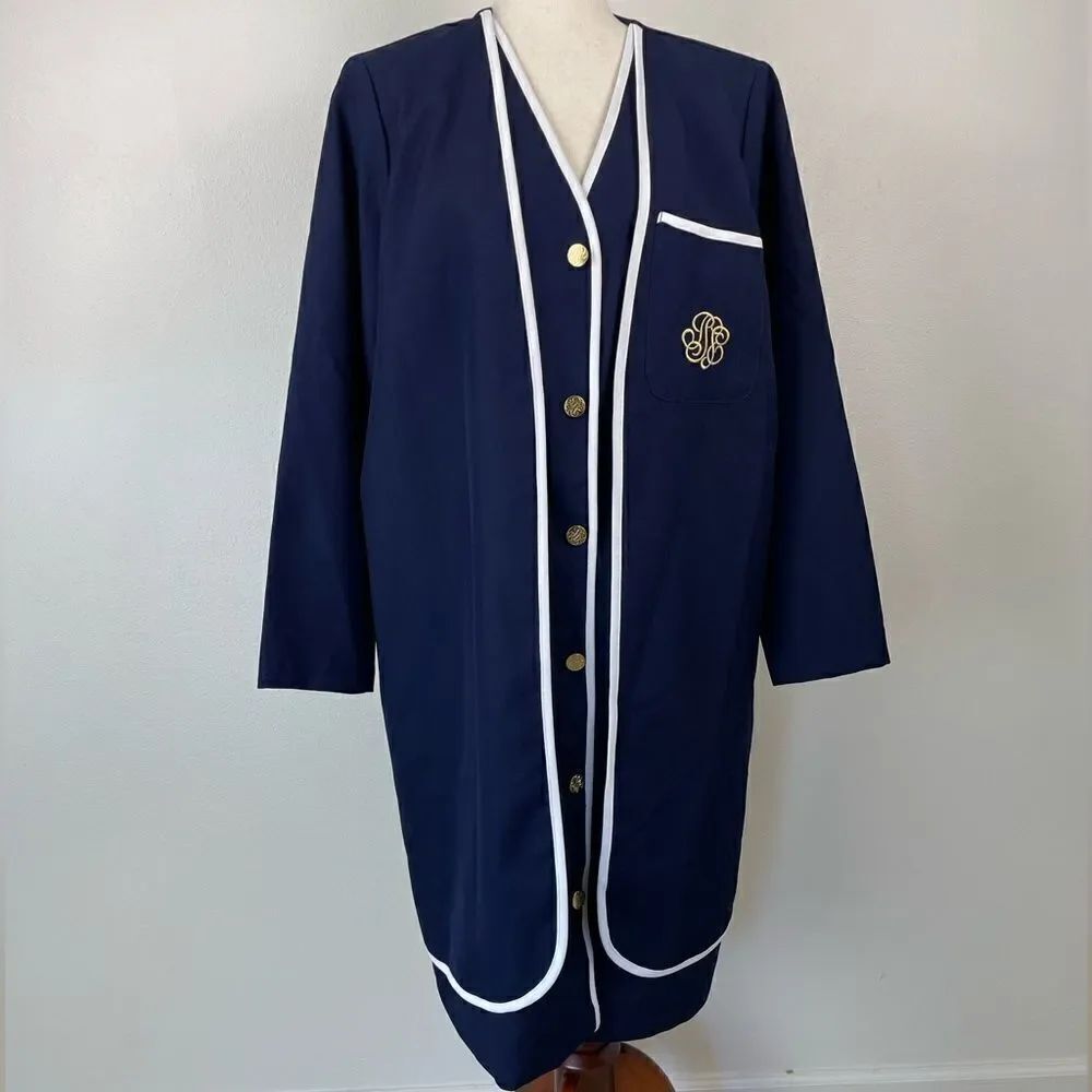 Vintage Sue Brett Extra Long Blazer Jacket Size A8